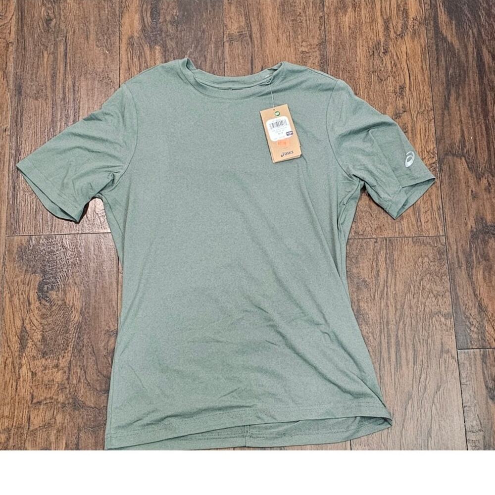 Asics Men tee Size Small Green New